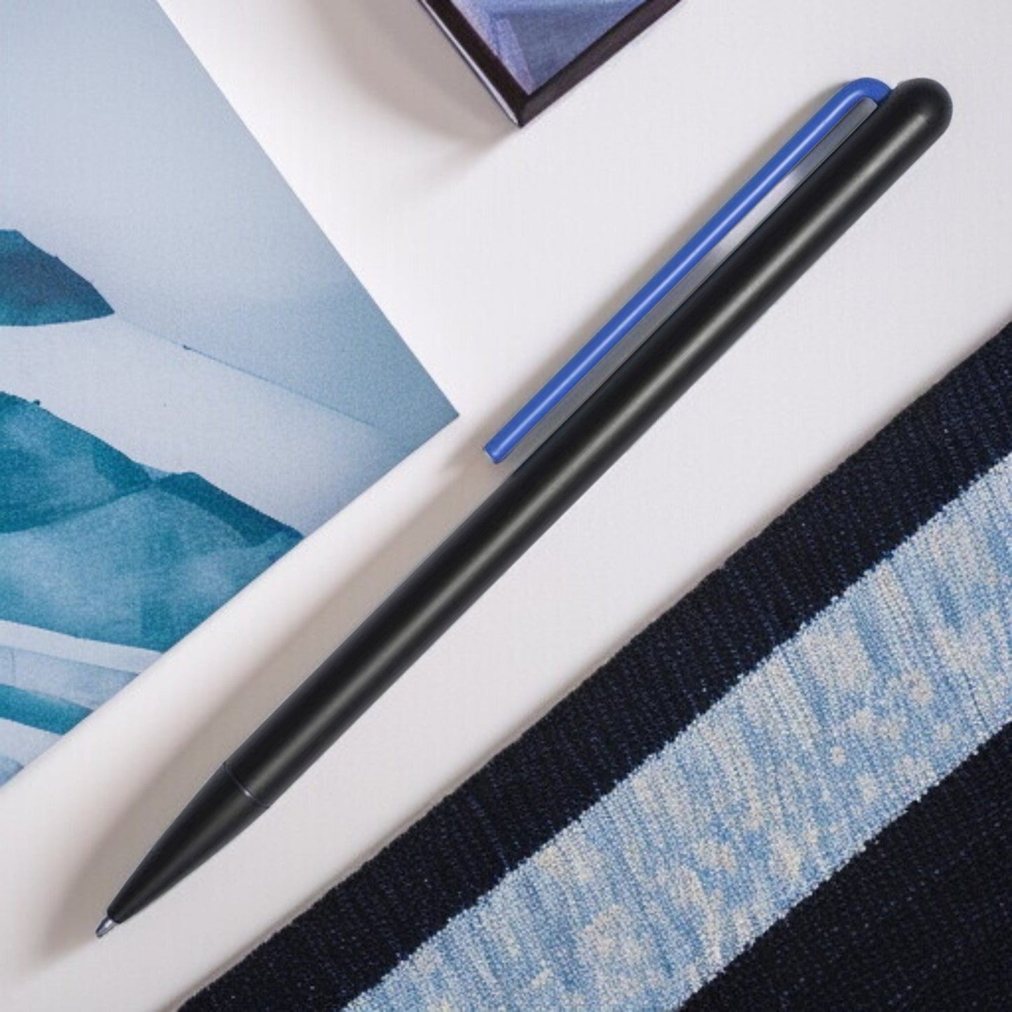 Pininfarina Segno Grafeex Blue PVD Ballpoint Pen GFX002BL