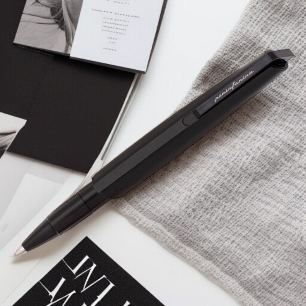 Pininfarina Segno Pf Go Black PVD Ballpoint Pen PFGOBPBK