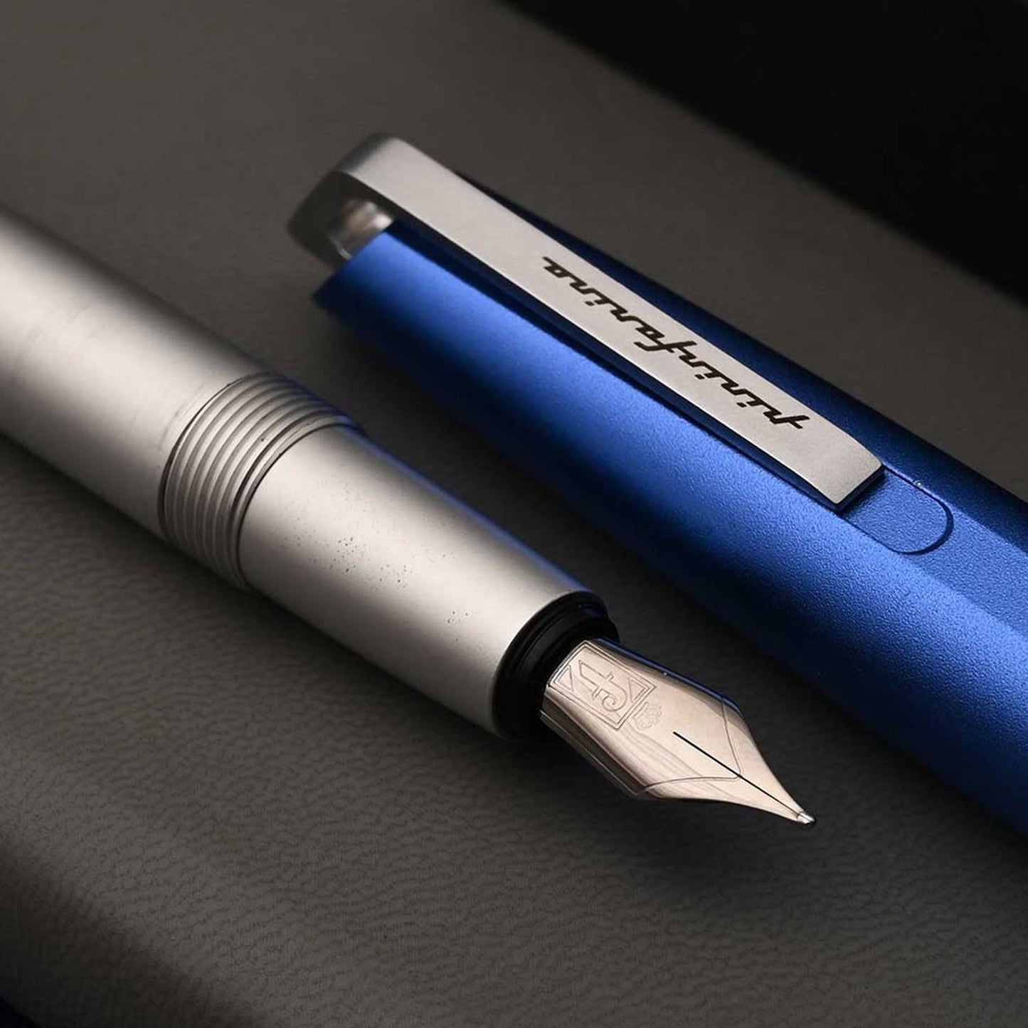 Pininfarina Segno Pf Go Blue PVD Fountain Pen