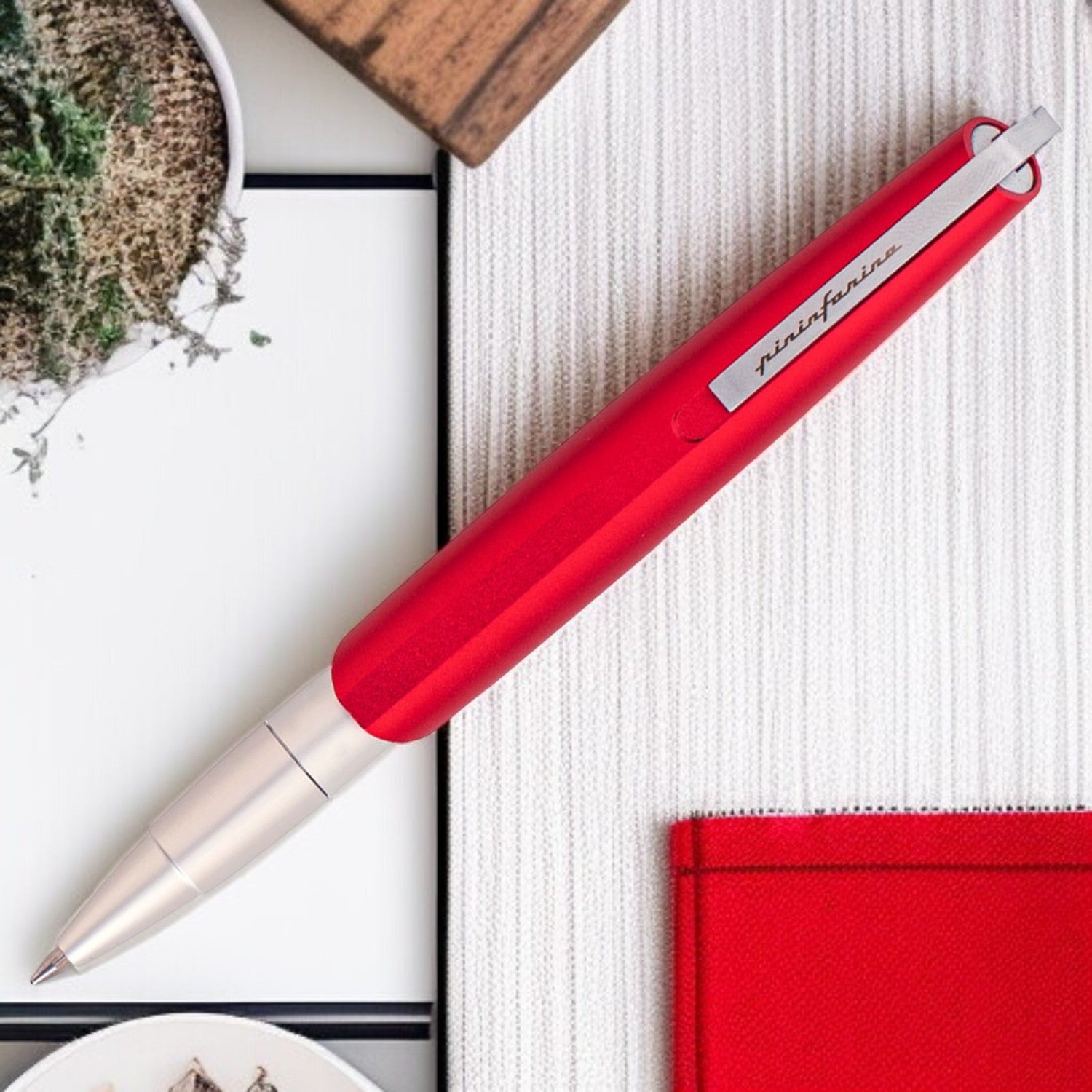 Pininfarina Segno Pf Go Red PVD Ballpoint Pen PFGOBPRO