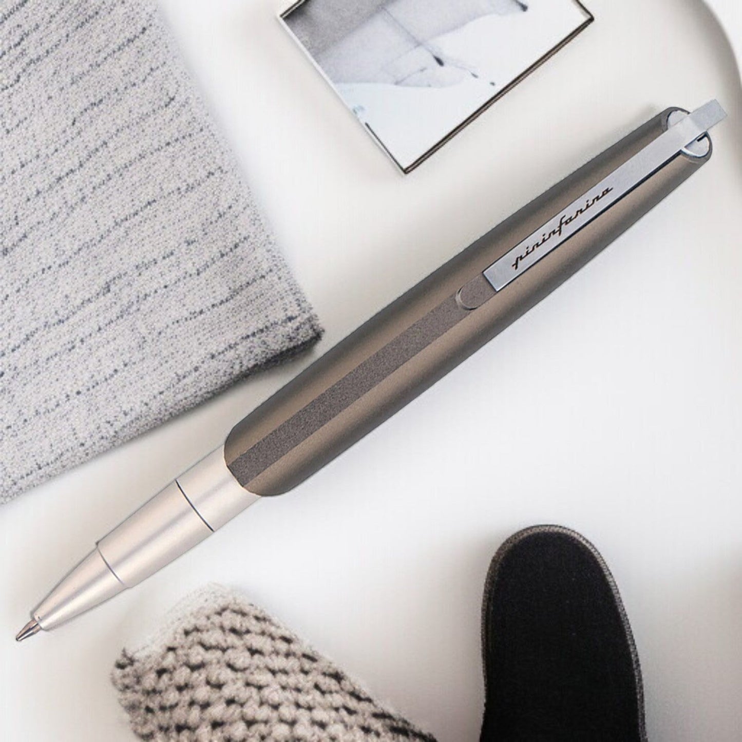 Pininfarina Segno Pf Go Titanio PVD Ballpoint Pen PFGOBPTI