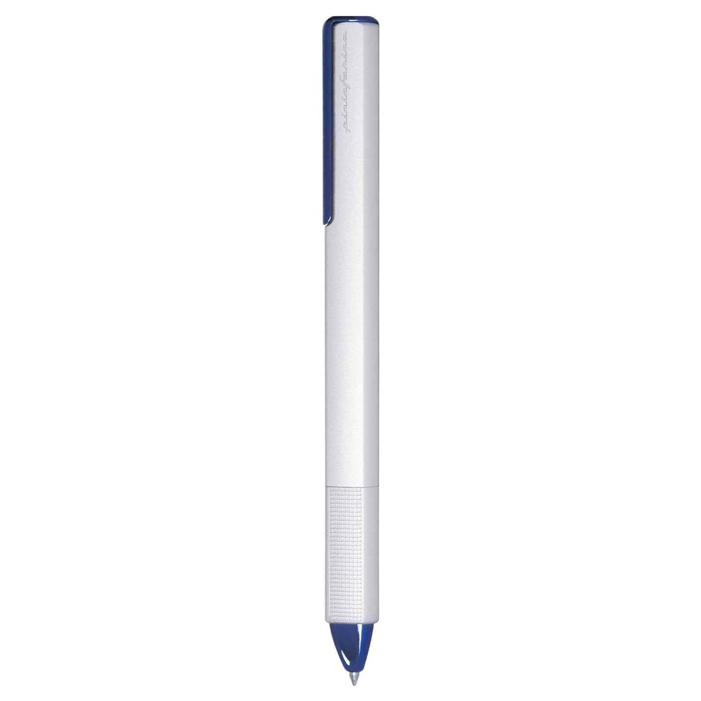 Pininfarina Segno Pf One Blue Silver PVD Ballpoint Pen NPKRE01721