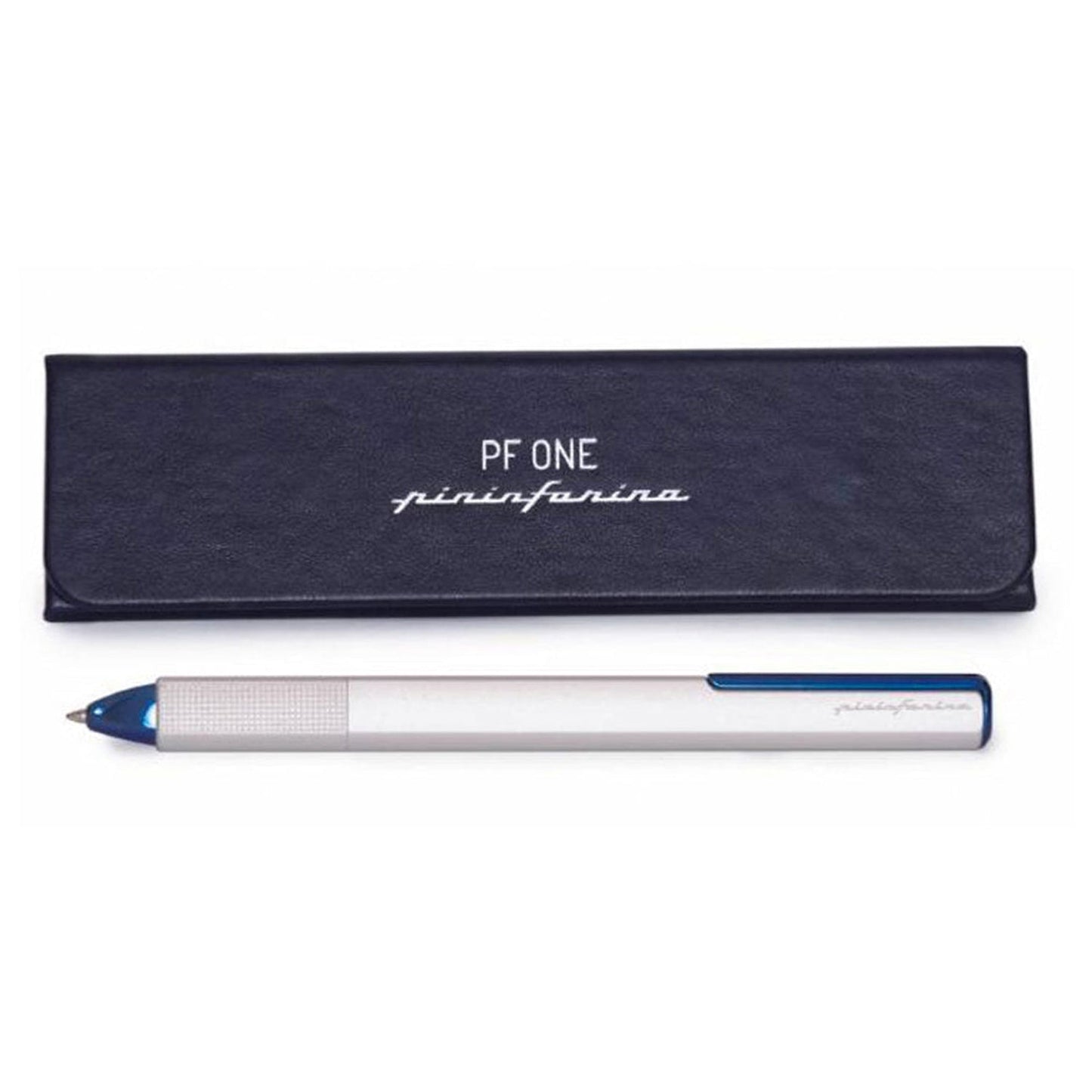 Pininfarina Segno Pf One Blue Silver PVD Ballpoint Pen NPKRE01721