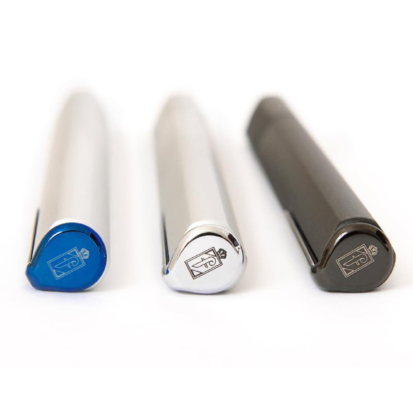 Pininfarina Segno Pf One Blue Silver PVD Ballpoint Pen NPKRE01721