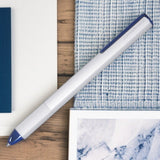Pininfarina Segno Pf One Blue Silver PVD Ballpoint Pen NPKRE01721