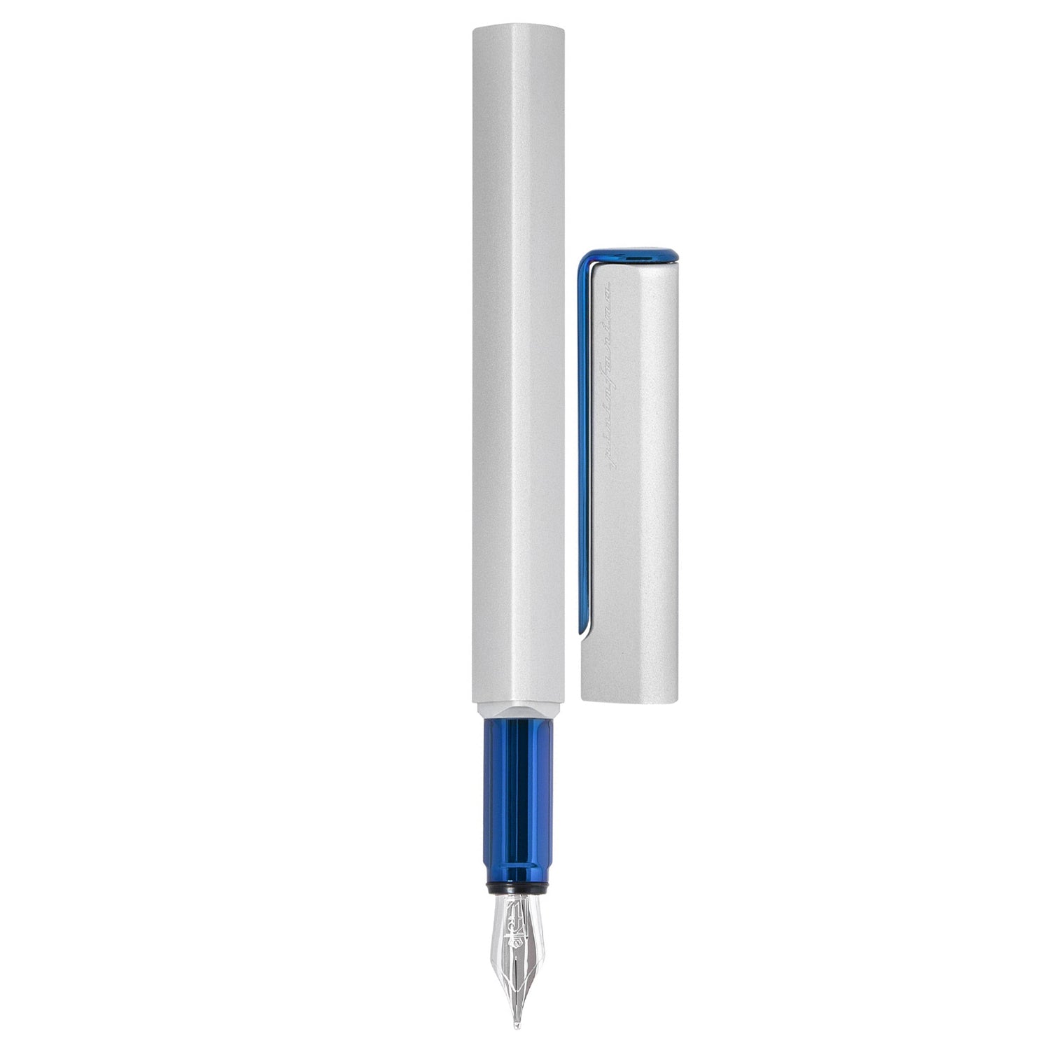 Pininfarina Segno Pf One Blue Silver PVD Fountain Pen