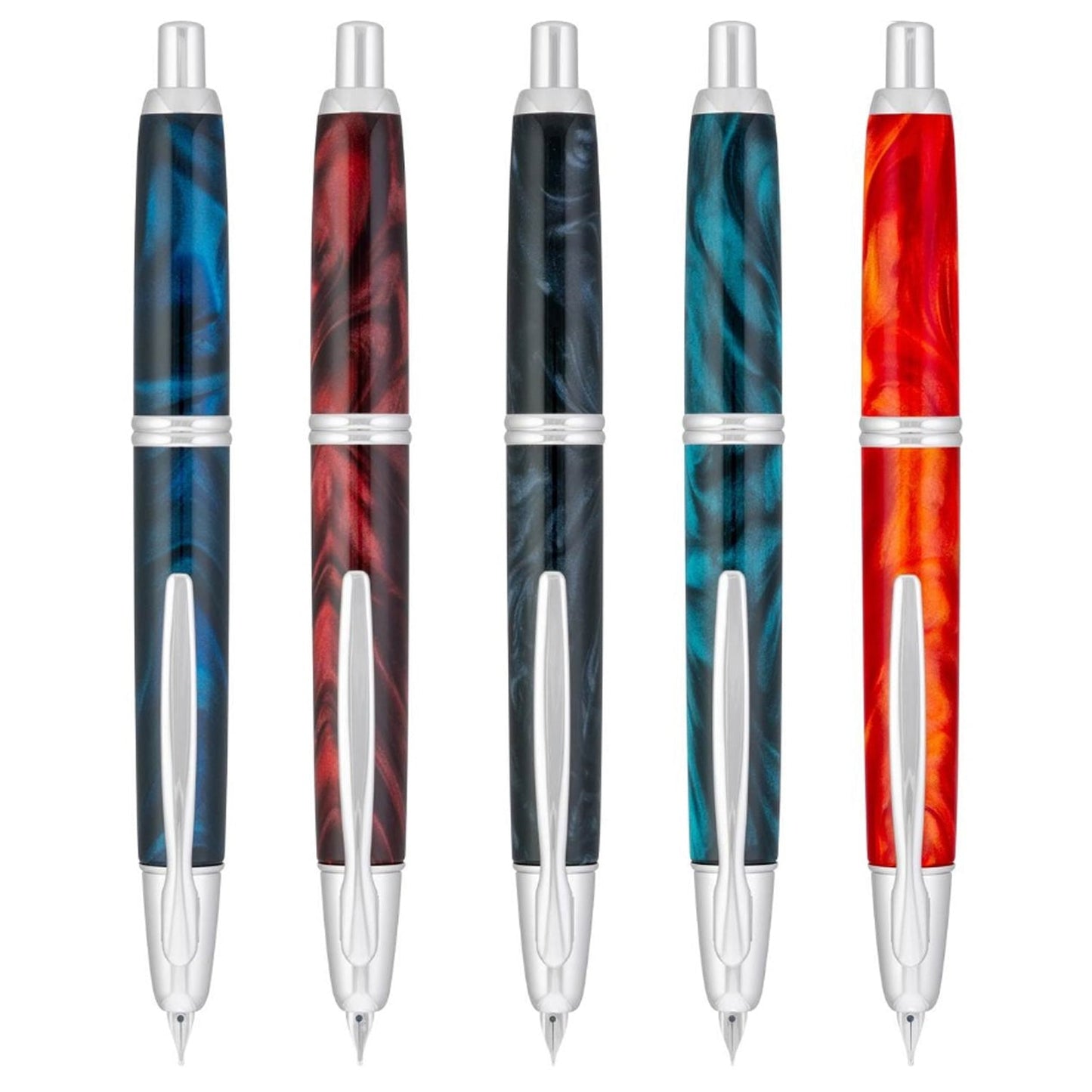 Pilot Capless Marble Orange CT Fountain Pen (Special Edition)