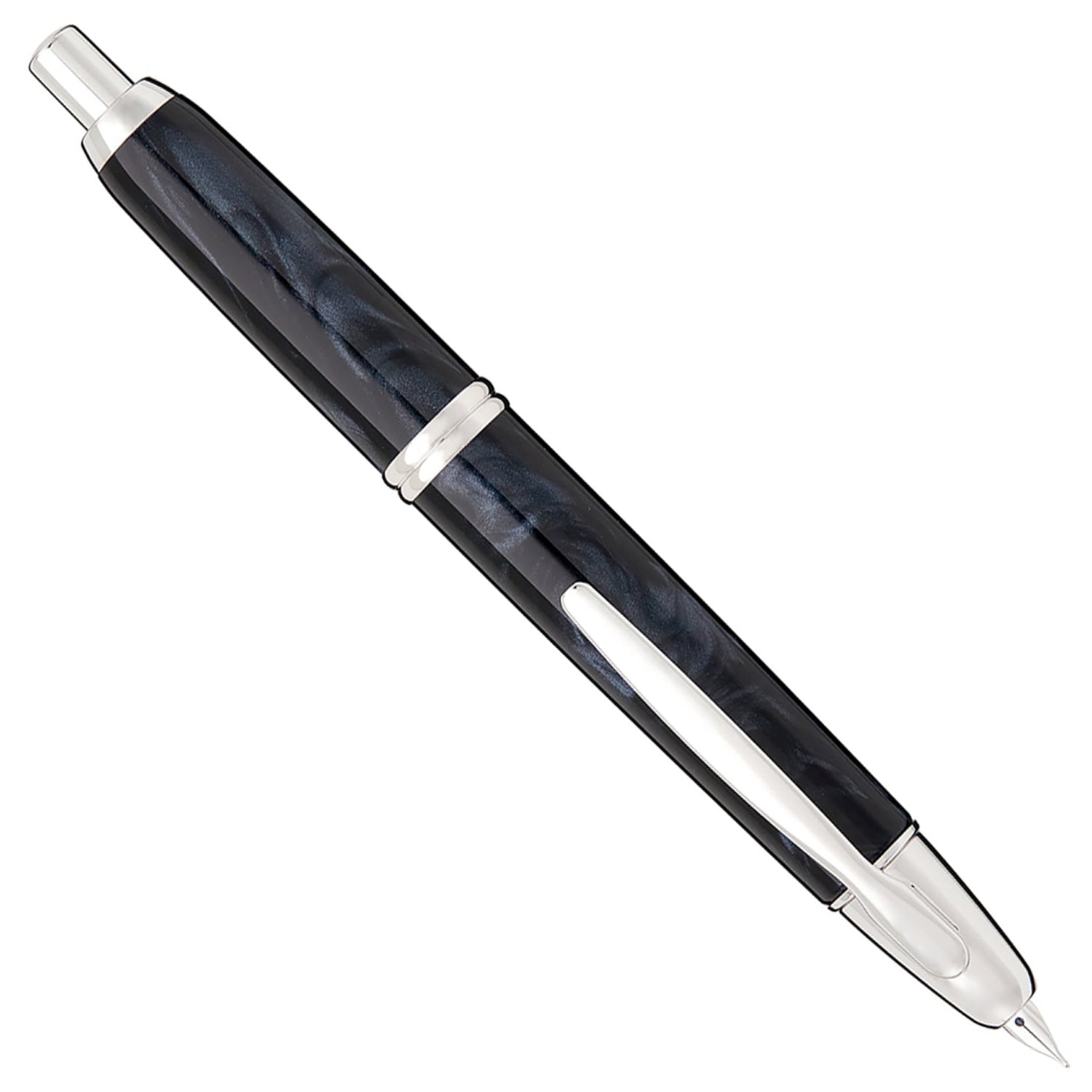 Pilot Capless Marble Black CT Fountain Pen (Special Edition)