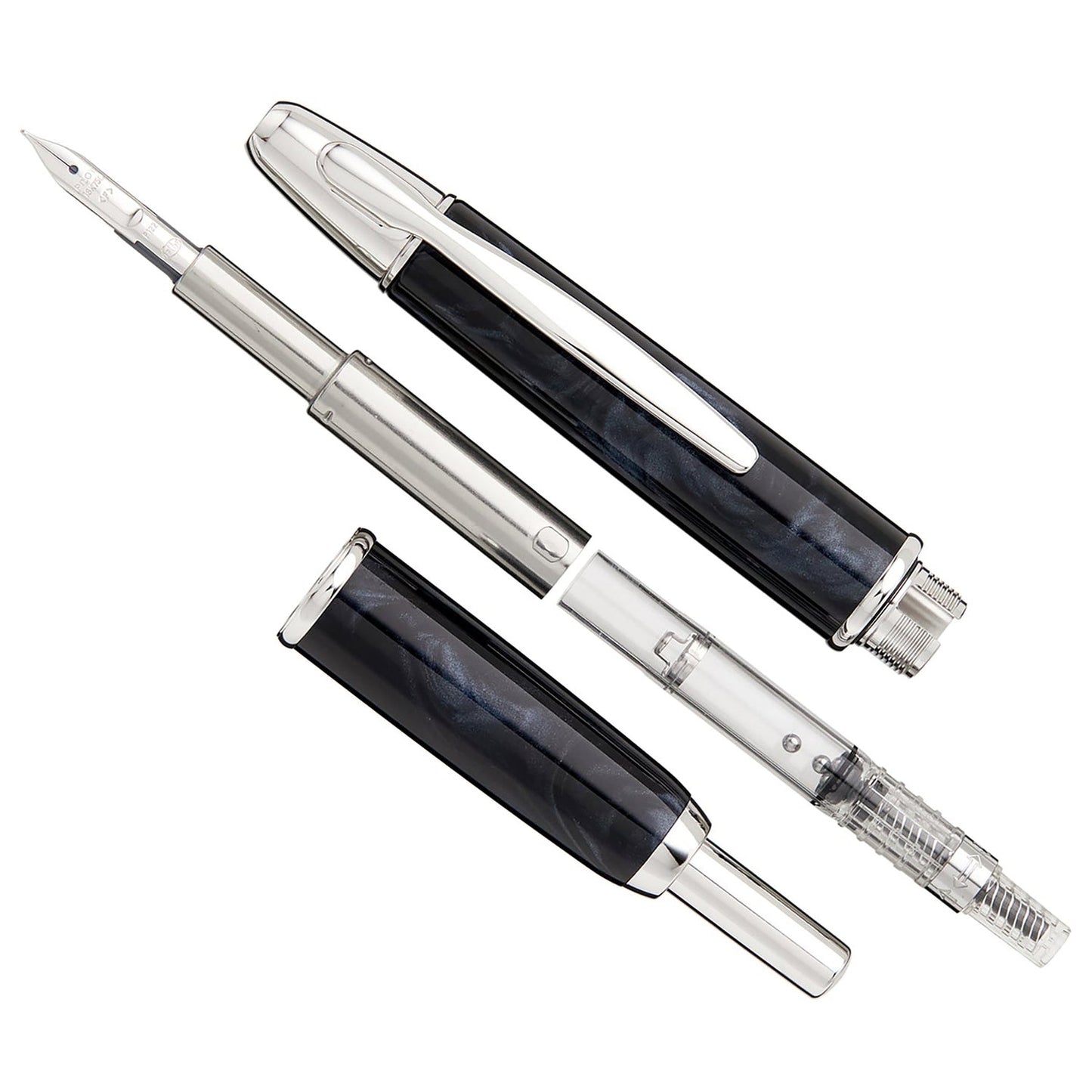 Pilot Capless Marble Black CT Fountain Pen (Special Edition)