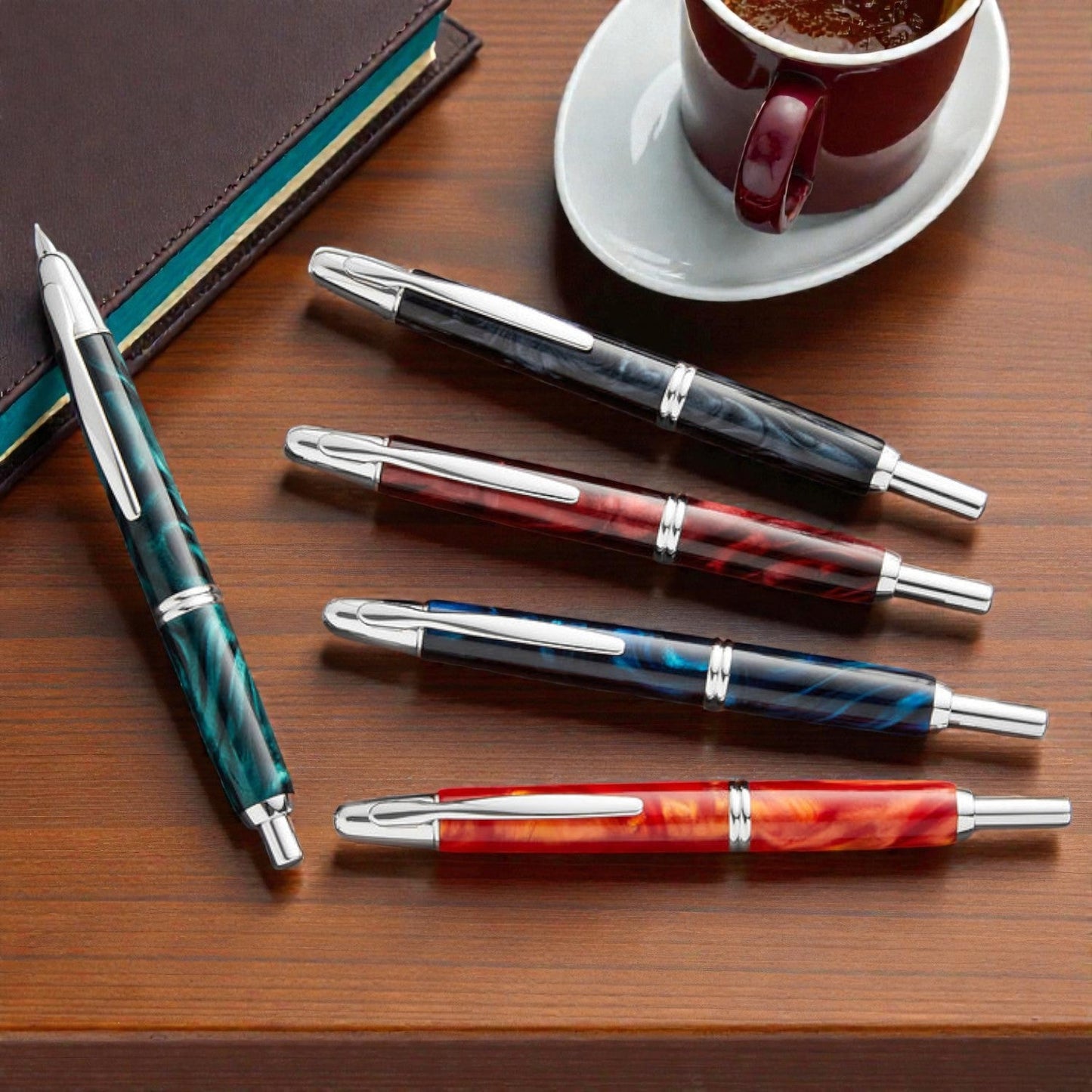 Pilot Capless Marble Orange CT Fountain Pen (Special Edition)