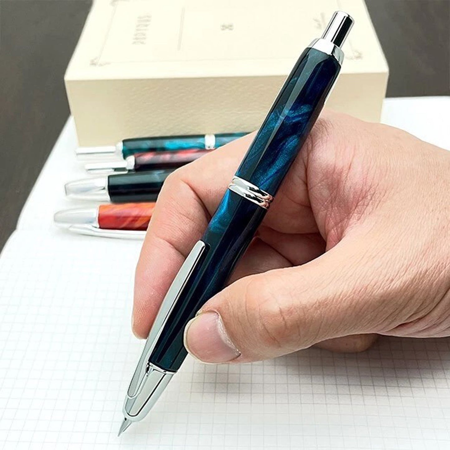 Pilot Capless Marble Blue CT Fountain Pen (Special Edition)