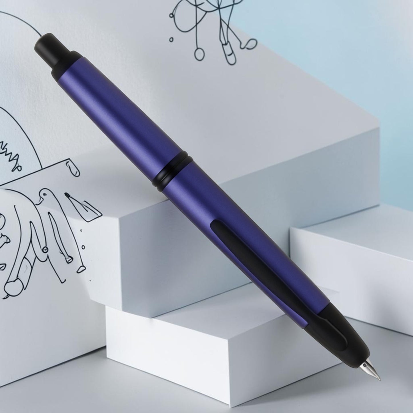 Pilot Capless Matte Purple PVD Fountain Pen (Limited Edition)