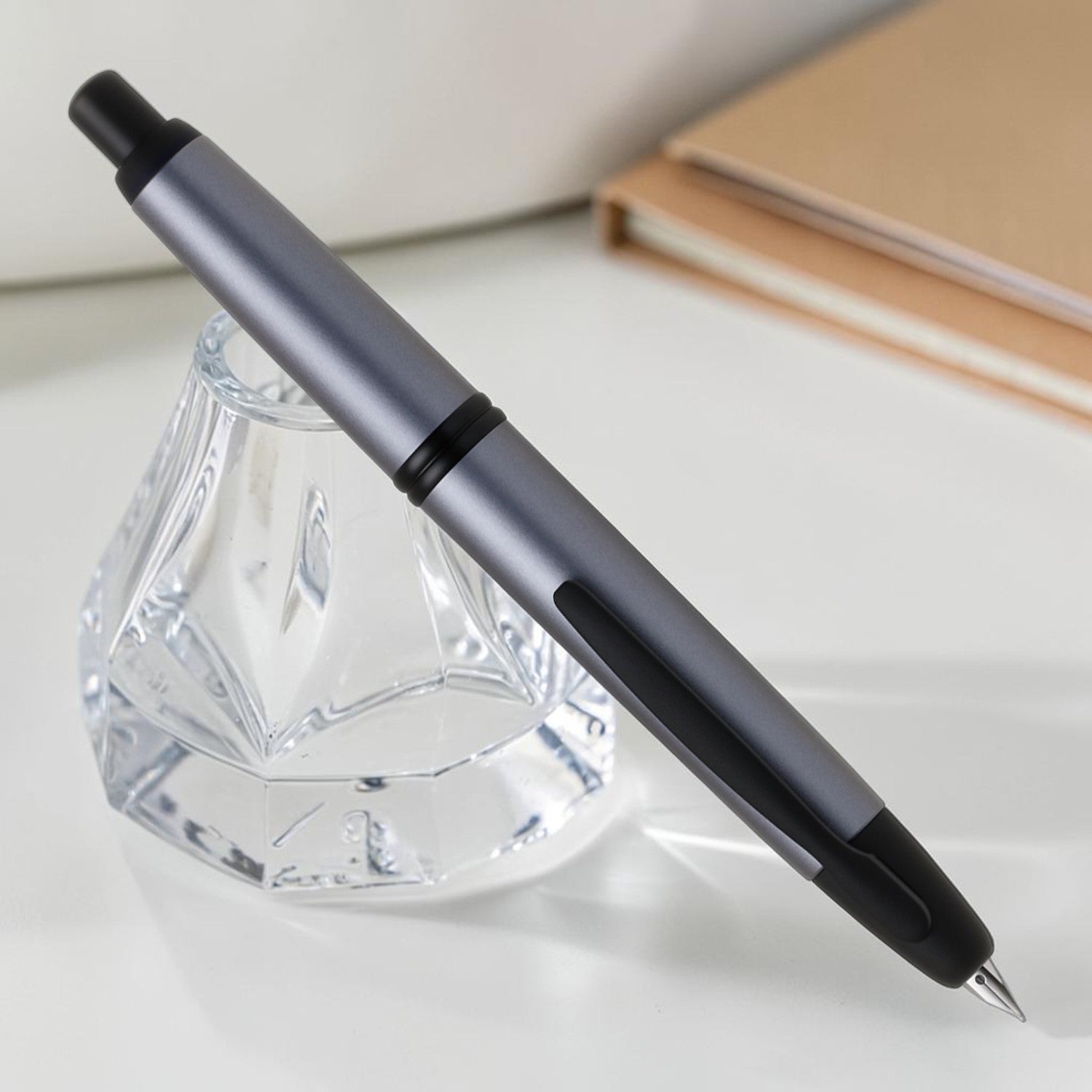 Pilot Capless Matte Silver PVD Fountain Pen (Limited Edition)