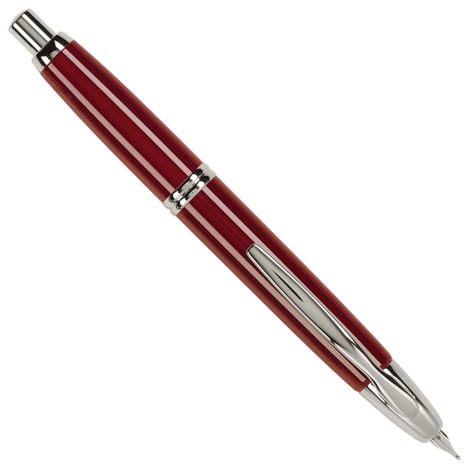 Pilot Capless Red/Rhodium CT Fountain Pen