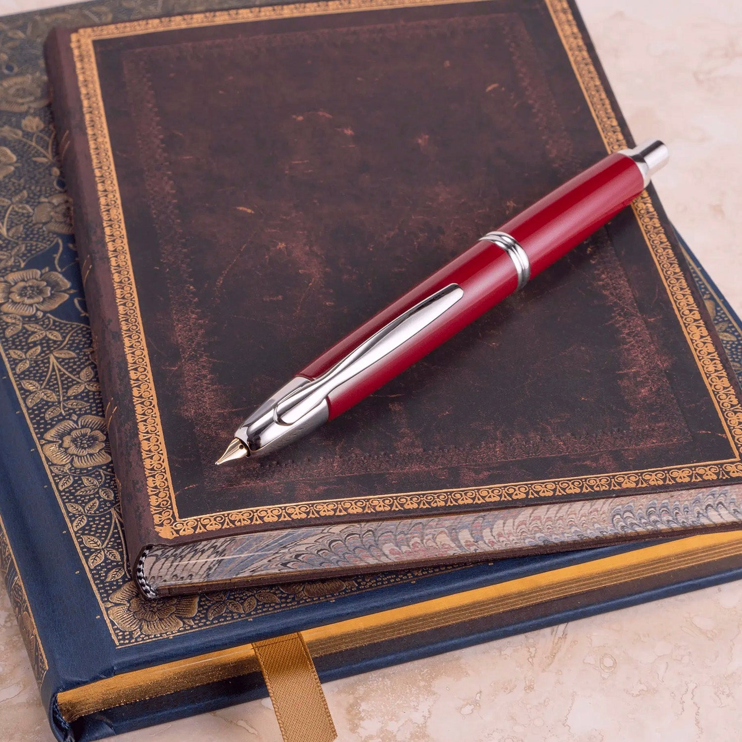 Pilot Capless Red/Rhodium CT Fountain Pen