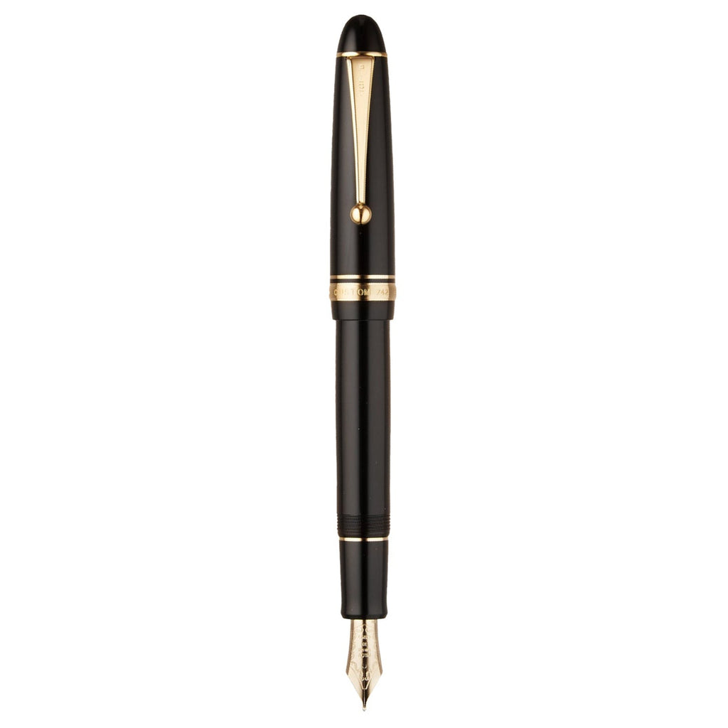 【PILOT】 万年筆 │ CUSTOM 742 │ 14K-585 FM Pilot Custom 742 Black GT Fountain Pen