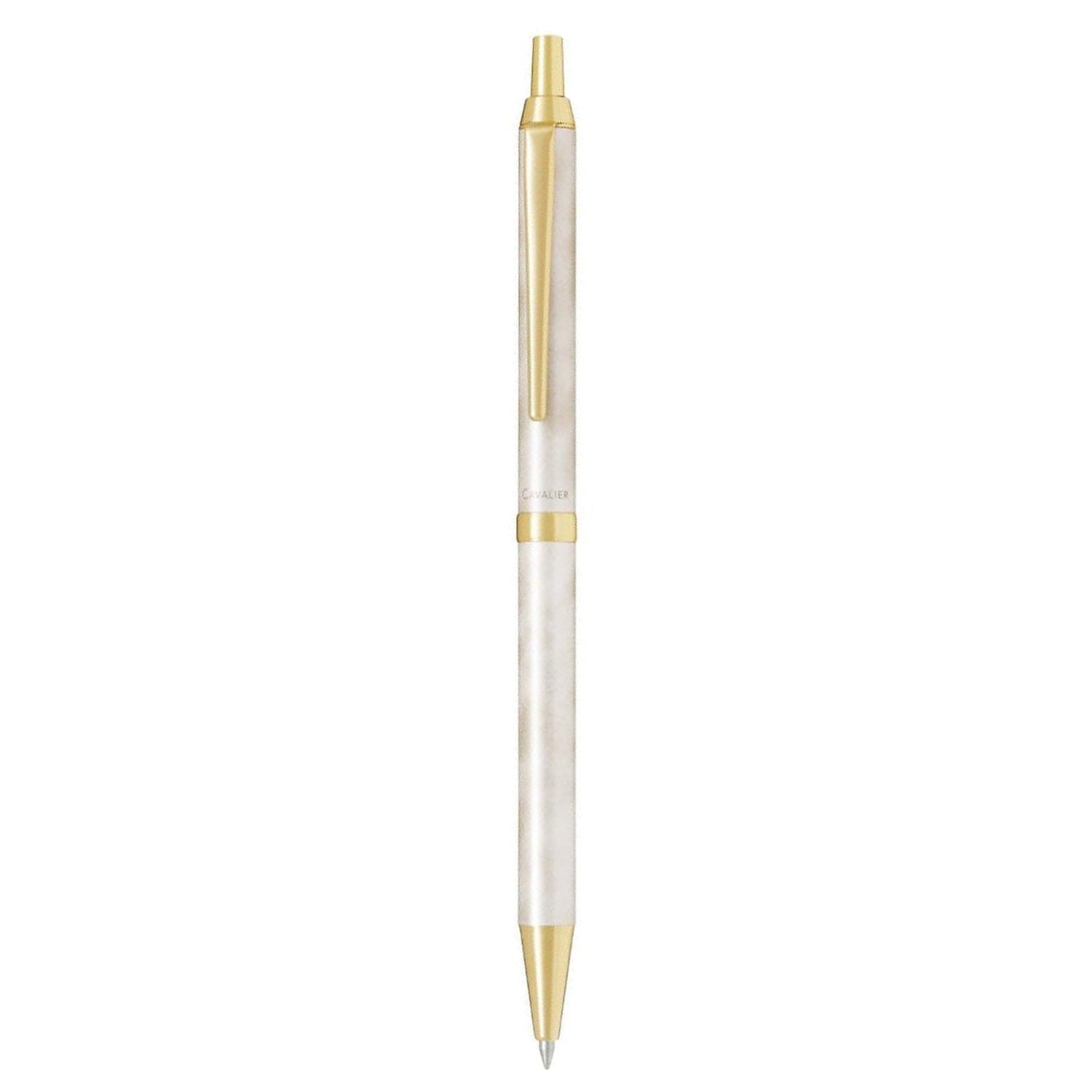 Pilot Cavalier Gold/White GT Ballpoint Pen BCAN-3SR-GDW-EX