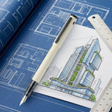 Pilot Explorer Matte White PVD Fountain Pen