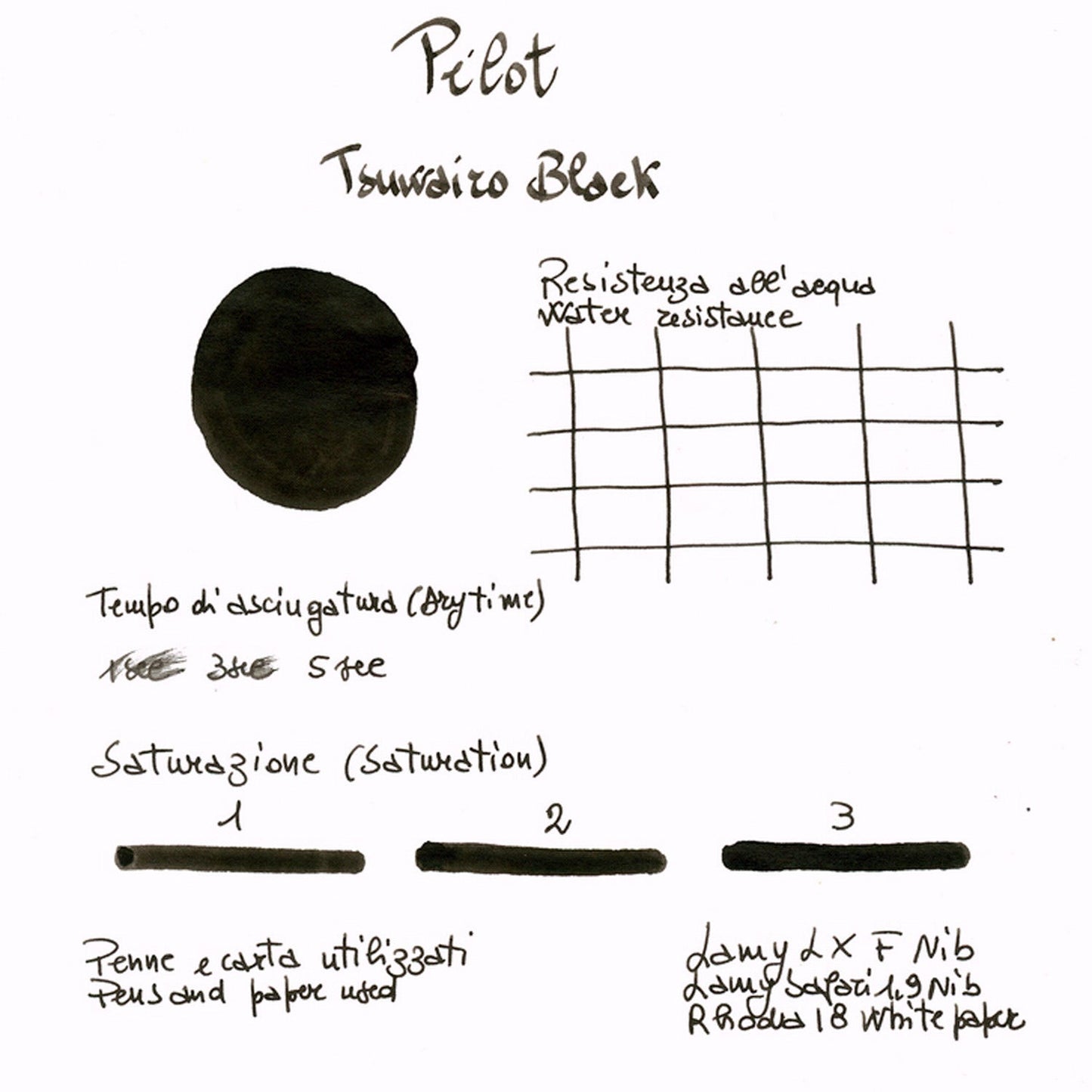 Pilot Tsuwairo Ink Bottle (Black - 30 ML) 9900000540