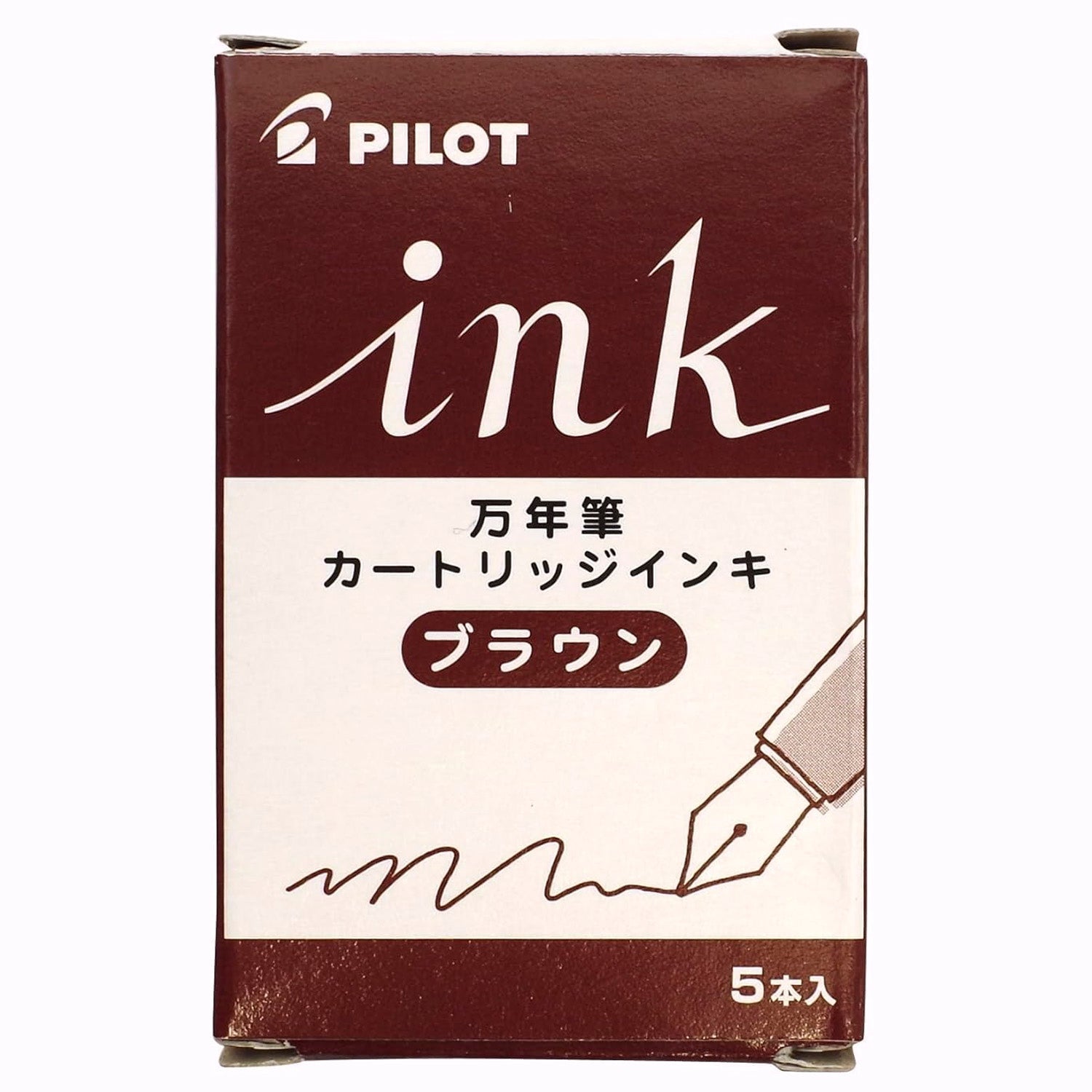 Pilot Ink Cartridge (Brown - Pack of 5) IRF-5S-BN(EX)