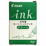 Pilot Ink Cartridge (Green - Pack of 5) IRF-5S-G(EX)