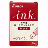 Pilot Ink Cartridge (Red - Pack of 5) IRF-5S-R(EX)