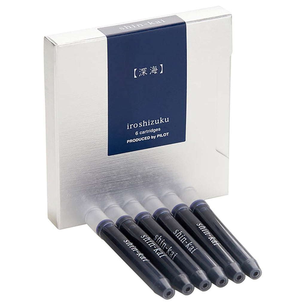 Pilot Iroshizuku Ink Cartridge (Shin-Kai - Pack of 6) IRF6SSNKINT