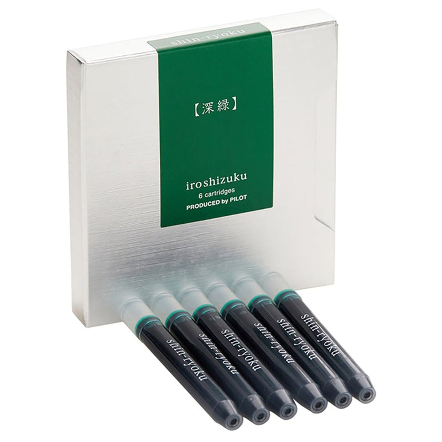 Pilot Iroshizuku Ink Cartridge (Shin-Ryoku - Pack of 6) IRF6SSHRINT