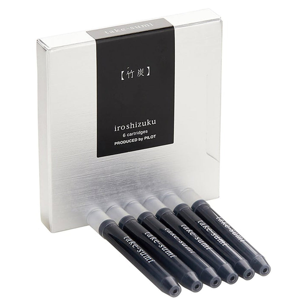 Pilot Iroshizuku Ink Cartridge (Take-Sumi - Pack of 6) IRF6STAKINT