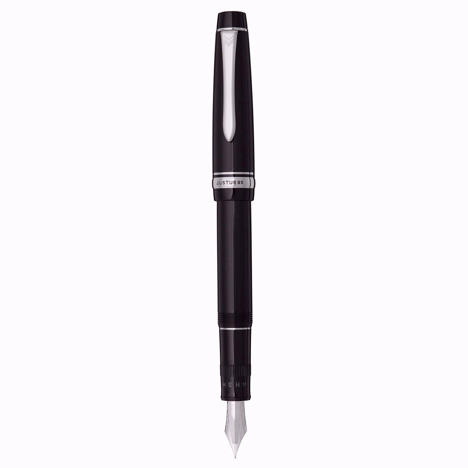 Pilot Justus 95 Stripe Black CT Fountain Pen
