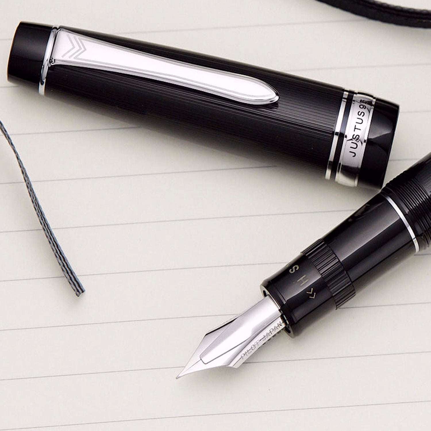 Pilot Justus 95 Stripe Black CT Fountain Pen