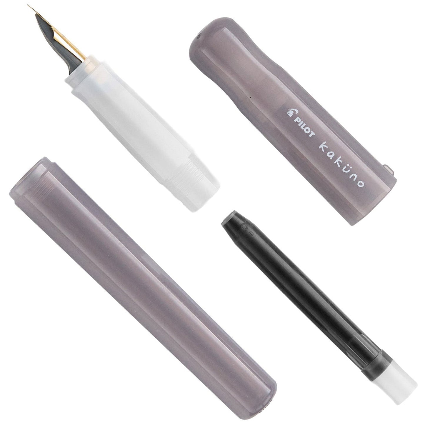Pilot Kakuno Gray Fountain Pen