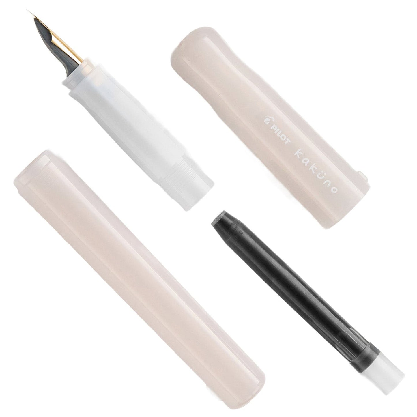 Pilot Kakuno White Fountain Pen