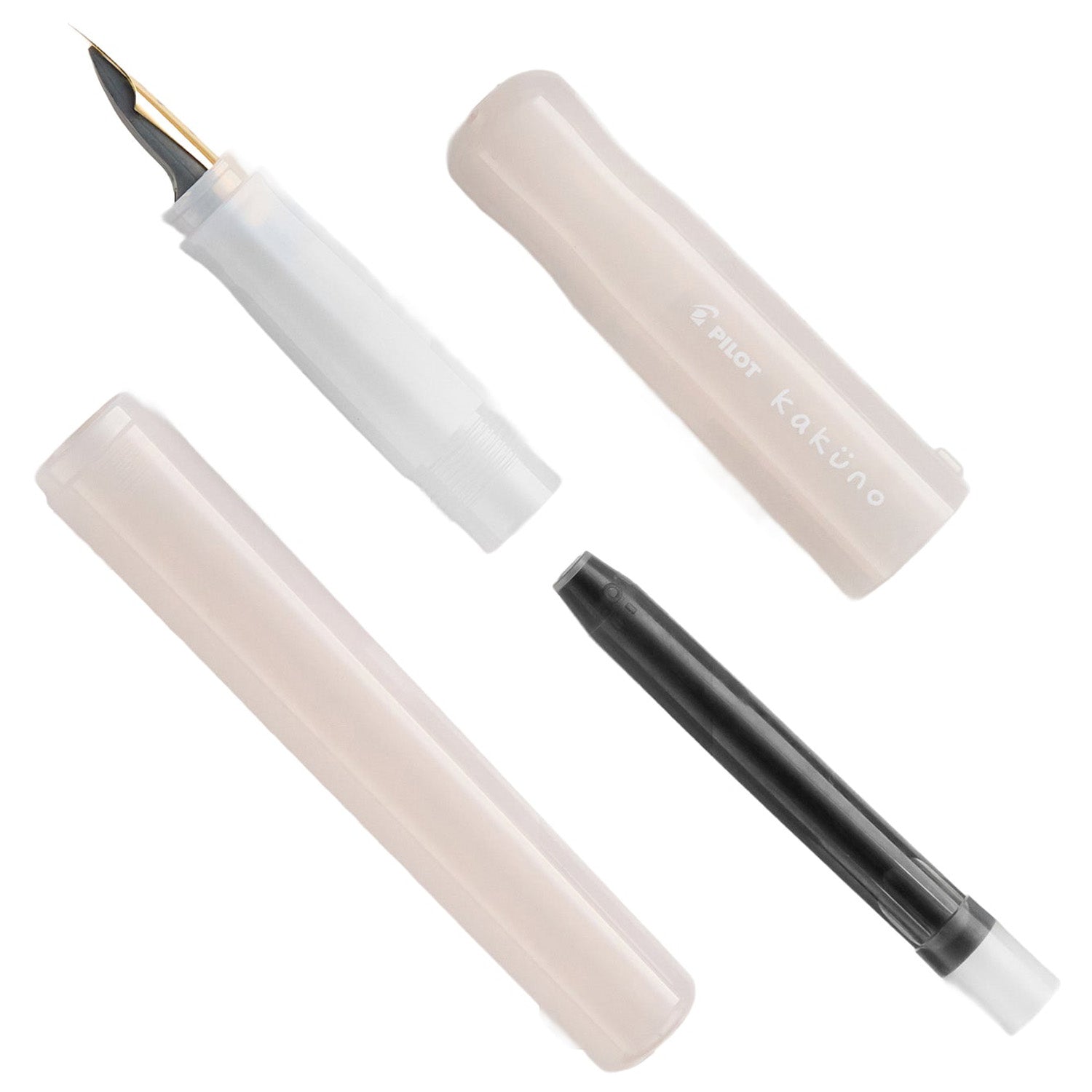 Pilot Kakuno White Fountain Pen