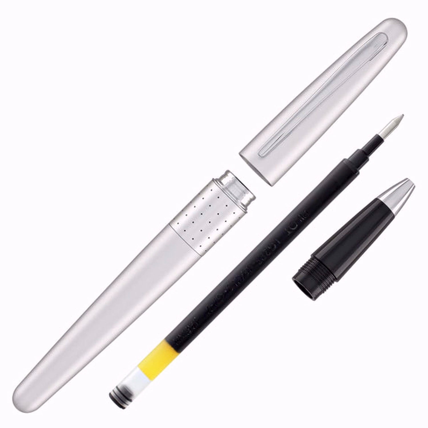 Pilot Metropolitan Silver Dots CT Roller Ball Pen BL-MR1-7-SID-B
