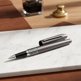 Pilot Metropolitan MR3 Retro Pop Metallic Gray CT Roller Ball Pen BLVB-MR3-HT