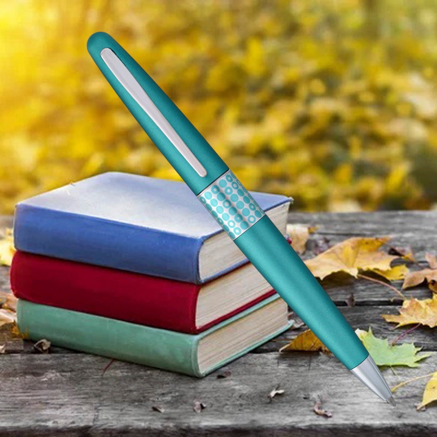 Pilot Metropolitan MR3 Retro Pop Metallic Light Blue CT Ballpoint Pen BP-MR3-DT