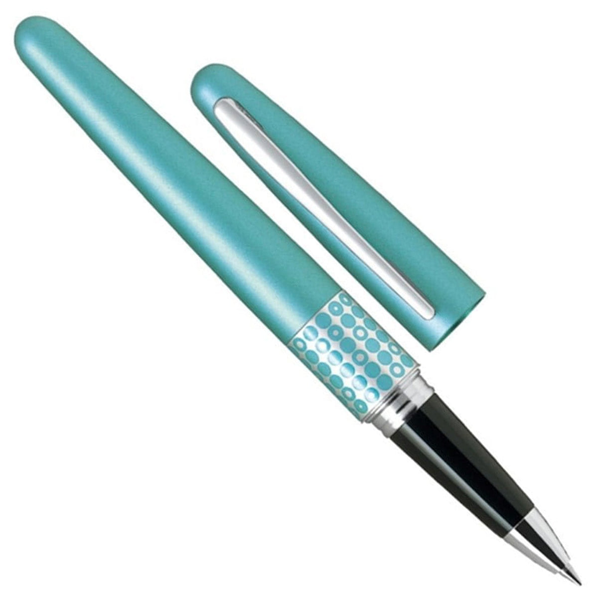 Pilot Metropolitan MR3 Retro Pop Metallic Light Blue CT Roller Ball Pen BLVB-MR3-DT