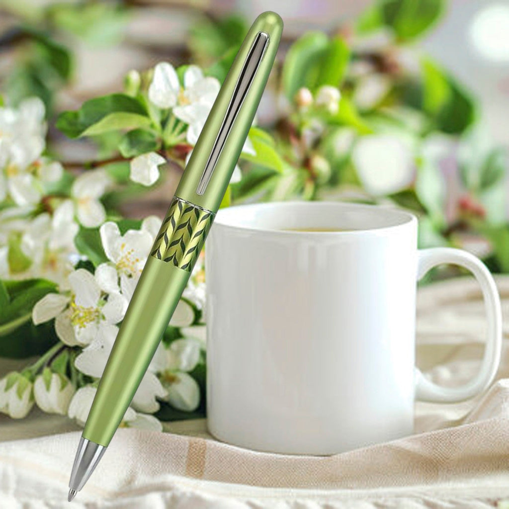 Pilot Metropolitan MR3 Retro Pop Metallic Light Green CT Ballpoint Pen BP-MR3-MB