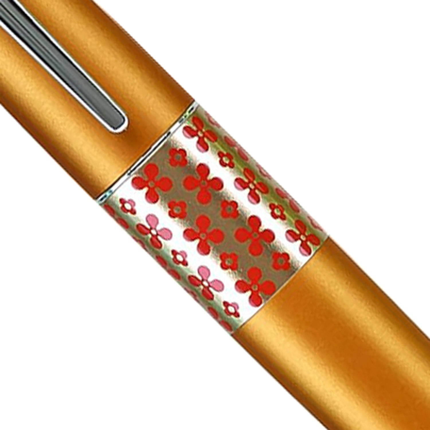 Pilot Metropolitan MR3 Retro Pop Metallic Orange CT Roller Ball Pen BLVB-MR3-FL