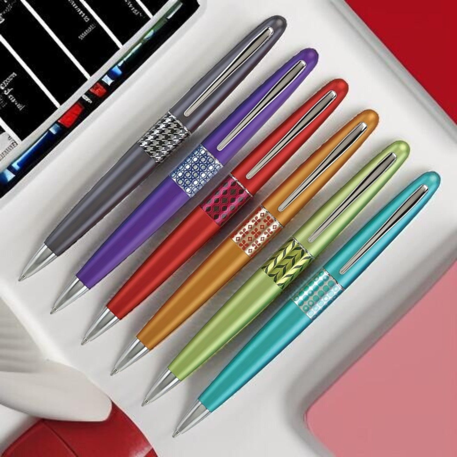 Pilot Metropolitan MR3 Retro Pop Metallic Light Blue CT Ballpoint Pen BP-MR3-DT