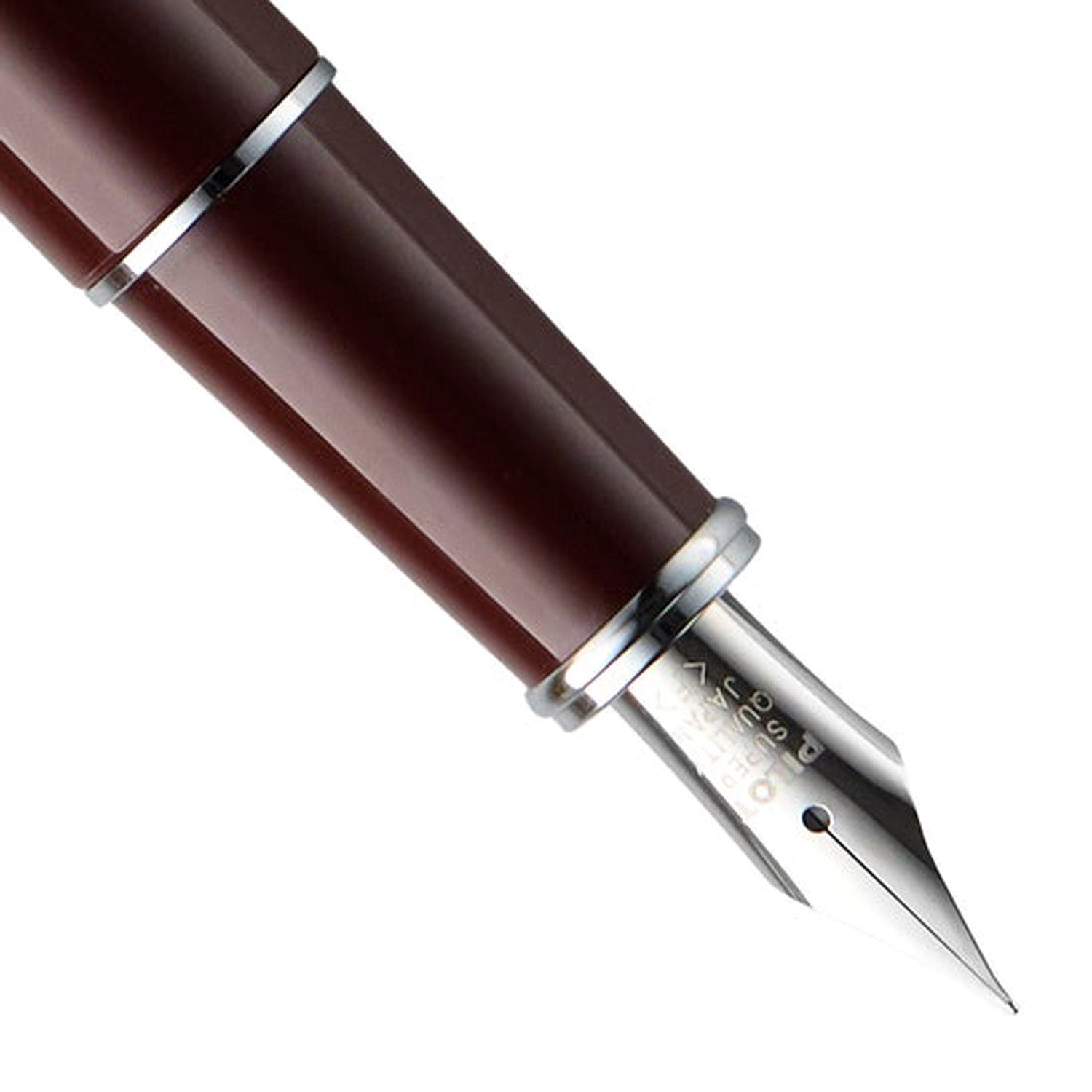 Pilot Prera Red Brown CT Fountain Pen