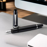 Penlux Masterpiece Grande Black CT Fountain Pen