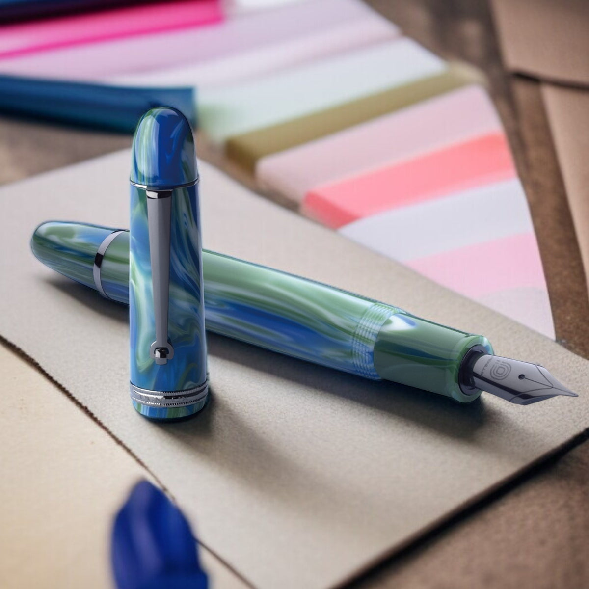 Penlux Masterpiece Grande The Green Earth Fountain Pen (Limited Edition)