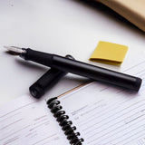 Penlux Junior Metallic Black Fountain Pen