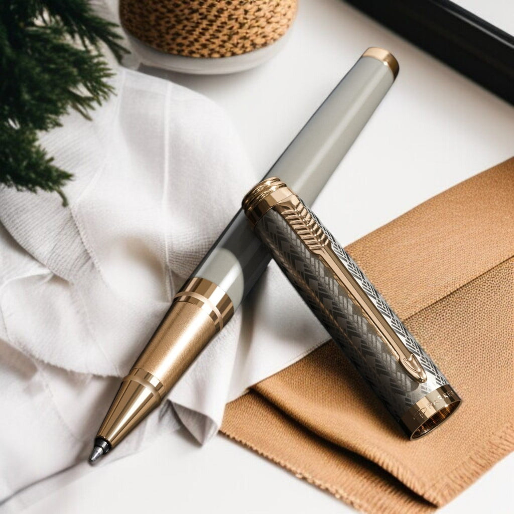 Parker Premium Ambient Deluxe Grey GT Roller Ball Pen 9000040078