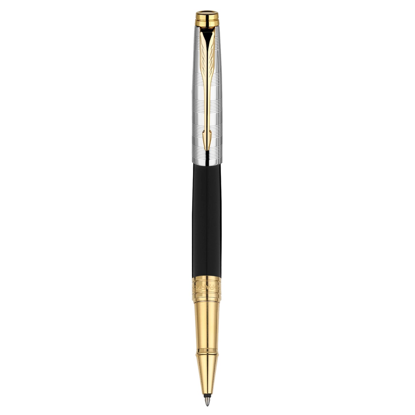 Parker Premium Aster Deluxe Black/Chrome GT Roller Ball Pen 9000037516