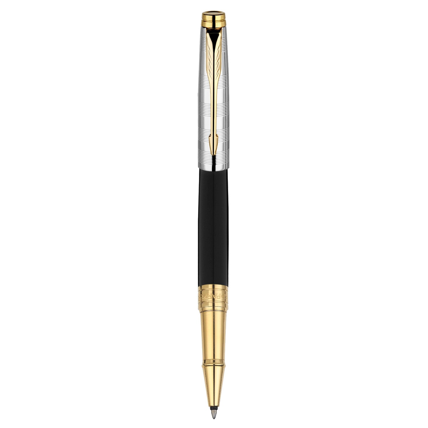 Parker Premium Aster Deluxe Black/Chrome GT Roller Ball Pen 9000037516