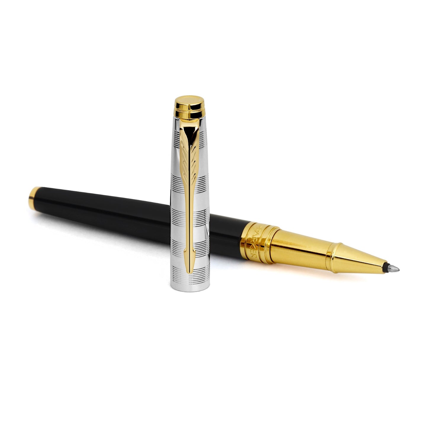 Parker Premium Aster Deluxe Black/Chrome GT Roller Ball Pen 9000037516