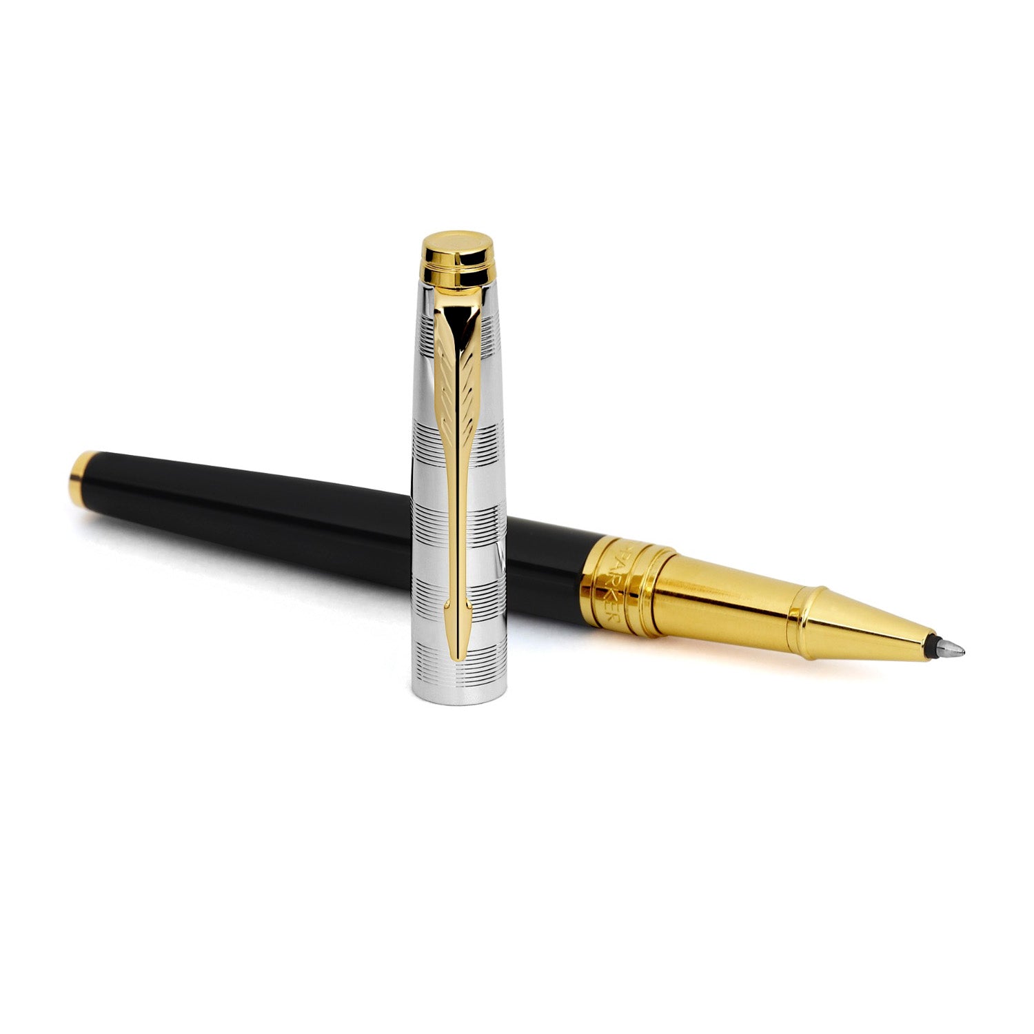Parker Premium Aster Deluxe Black/Chrome GT Roller Ball Pen 9000037516